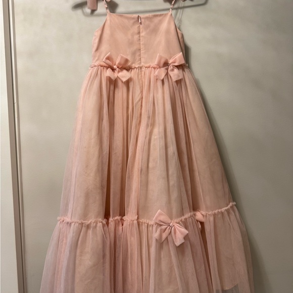 Revelry Petal Pink Flower Girl Eloise Tulle Dress - Picture 4 of 4